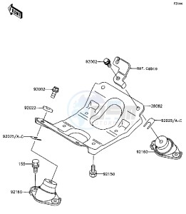 JL 650 A [SC] (A1-A5) [SC] drawing ENGINE MOUNT