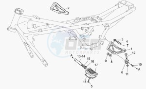 Nevada Classic 750 IE IE drawing Rear footrests