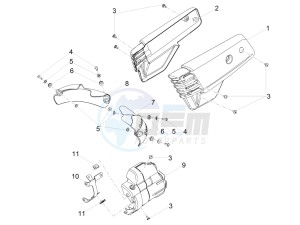 V7 III Anniversario 750 e4 (NAFTA) drawing Central body