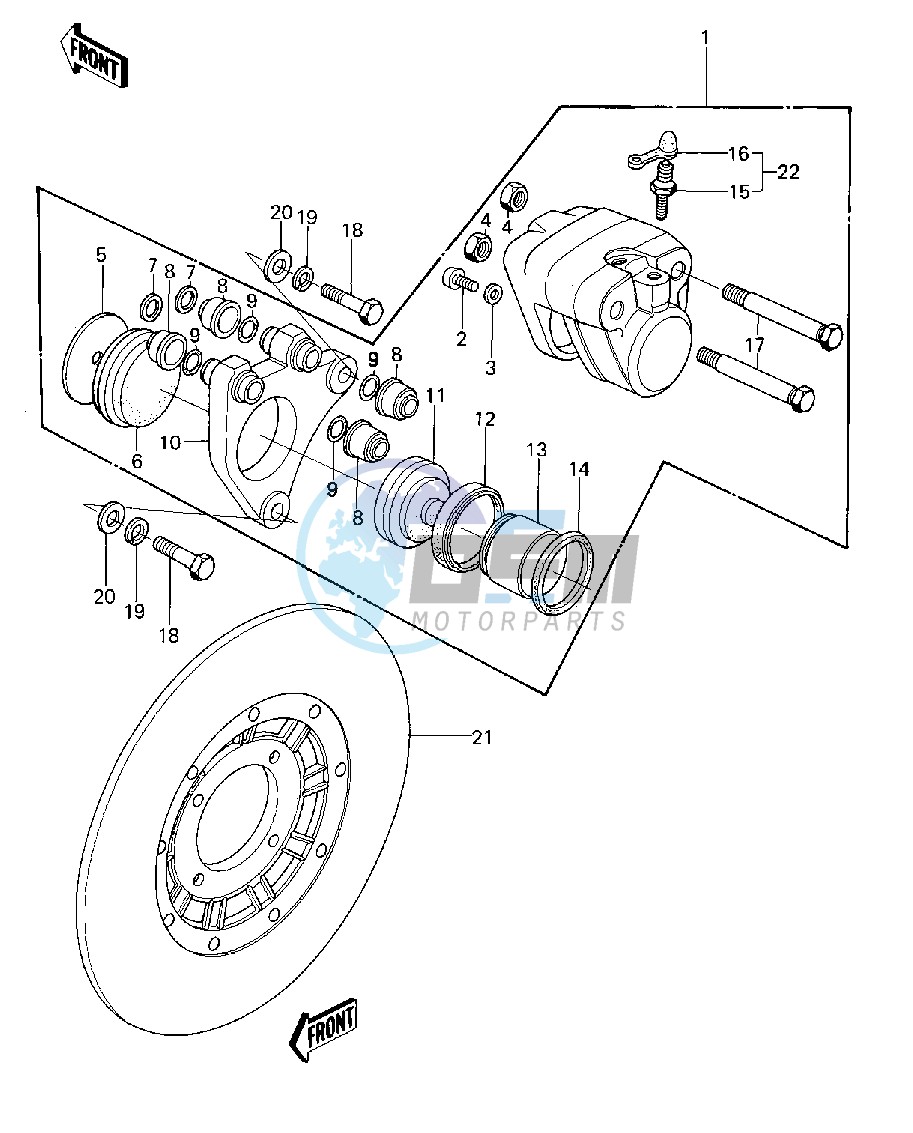 FRONT BRAKE -- 77-78 A1_A2_A2A- -