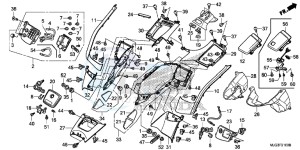 GL1800BD F6B Bagger - GL1800BD UK - (E) drawing SHELTER