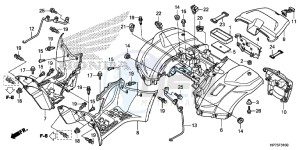 TRX420FAD TRX420 Europe Direct - (ED) drawing REAR FENDER