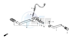 VFR750F drawing PEDAL (VFR750FL/FM/FN/FP)