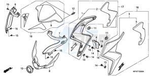 CB1000R9 France - (F / CMF) drawing COWL