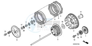 CRF150R9 Australia - (U) drawing CLUTCH