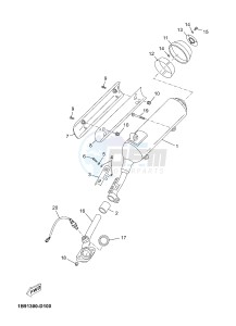 YP125R X-MAX125 X-MAX125 (2ABG) drawing EXHAUST