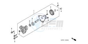 CBR125RWA UK - (E / BLA) drawing OIL PUMP