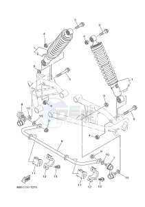 YFM450FWBD YFM45KPXJ KODIAK 450 EPS (BB51) drawing REAR SUSPENSION