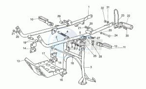 NTX 350 drawing Foot rests - lateral stand