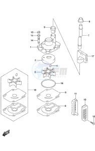 DF 25A drawing Water Pump