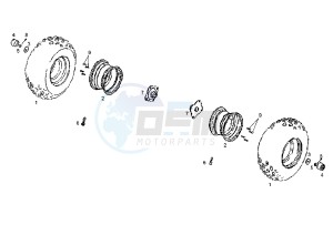 DFW QUAD - 50 cc drawing REAR WHEEL