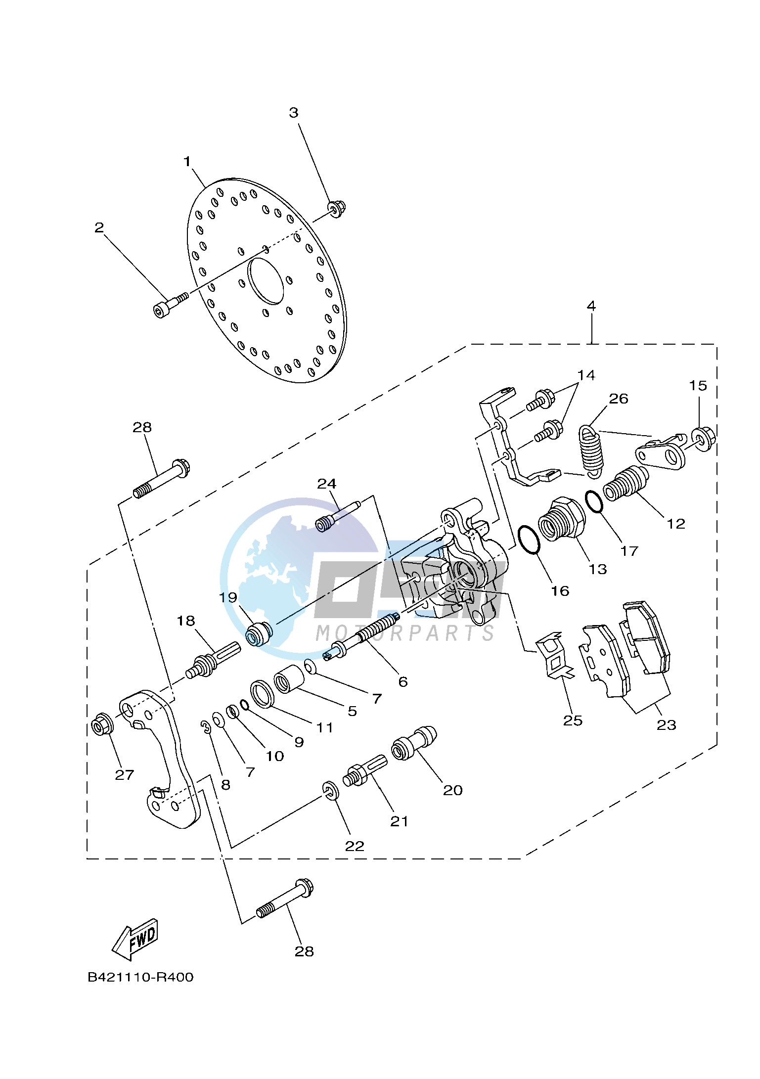 REAR BRAKE CALIPER 2