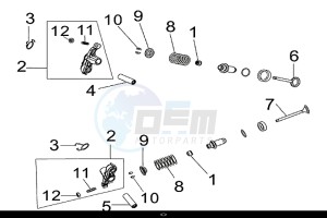 MIO 115 (FS11W1-EU) (L7-M0) drawing INLET VALVE- EXHAUST VALVE