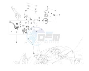 ETV 1200 Caponord Rally USA USA drawing Front master cilinder