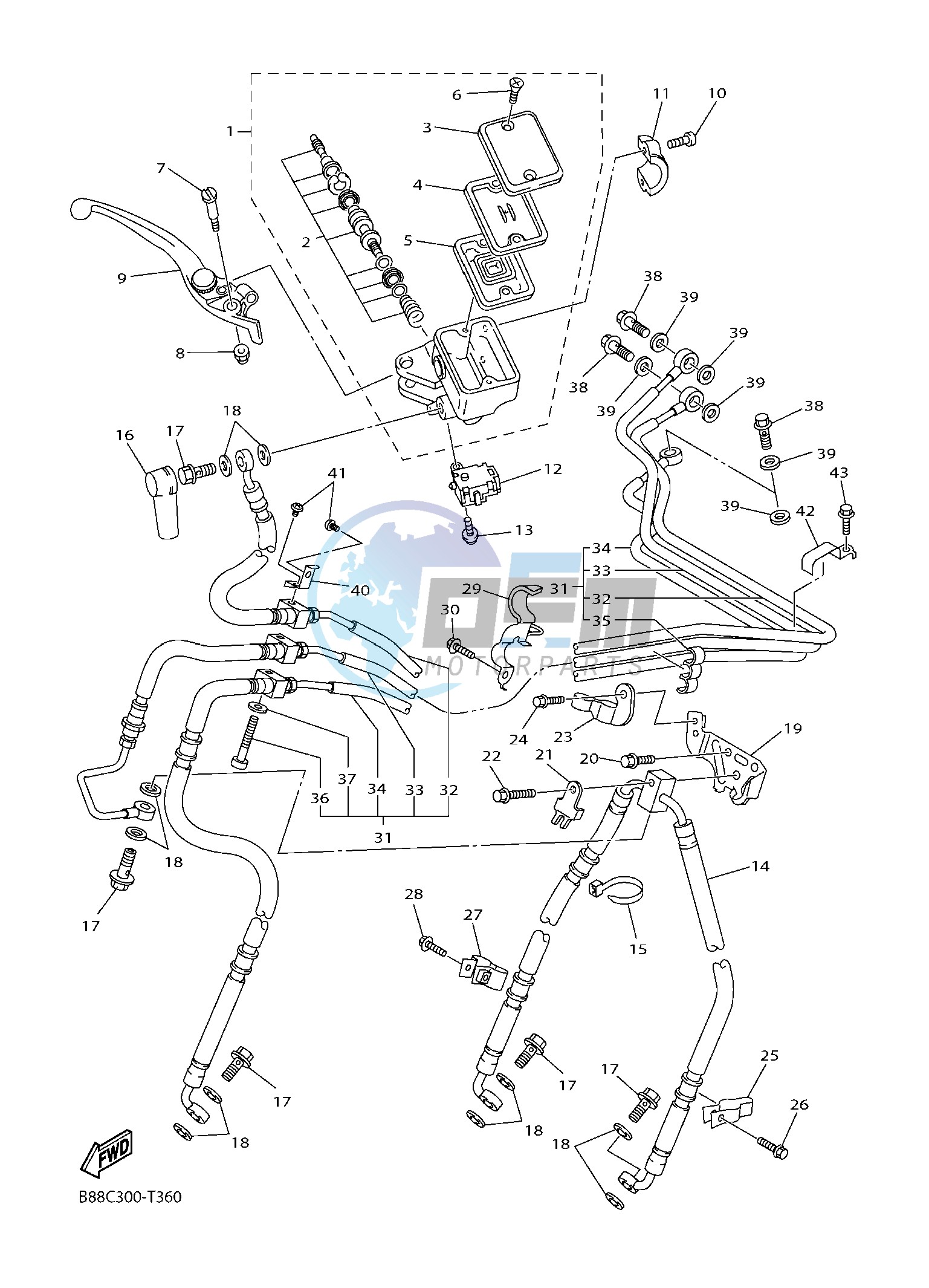 FRONT MASTER CYLINDER