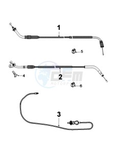 DJANGO 125 ALLURE drawing CABLES