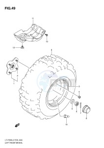 LT-F250 (E33) drawing LEFT REAR WHEEL