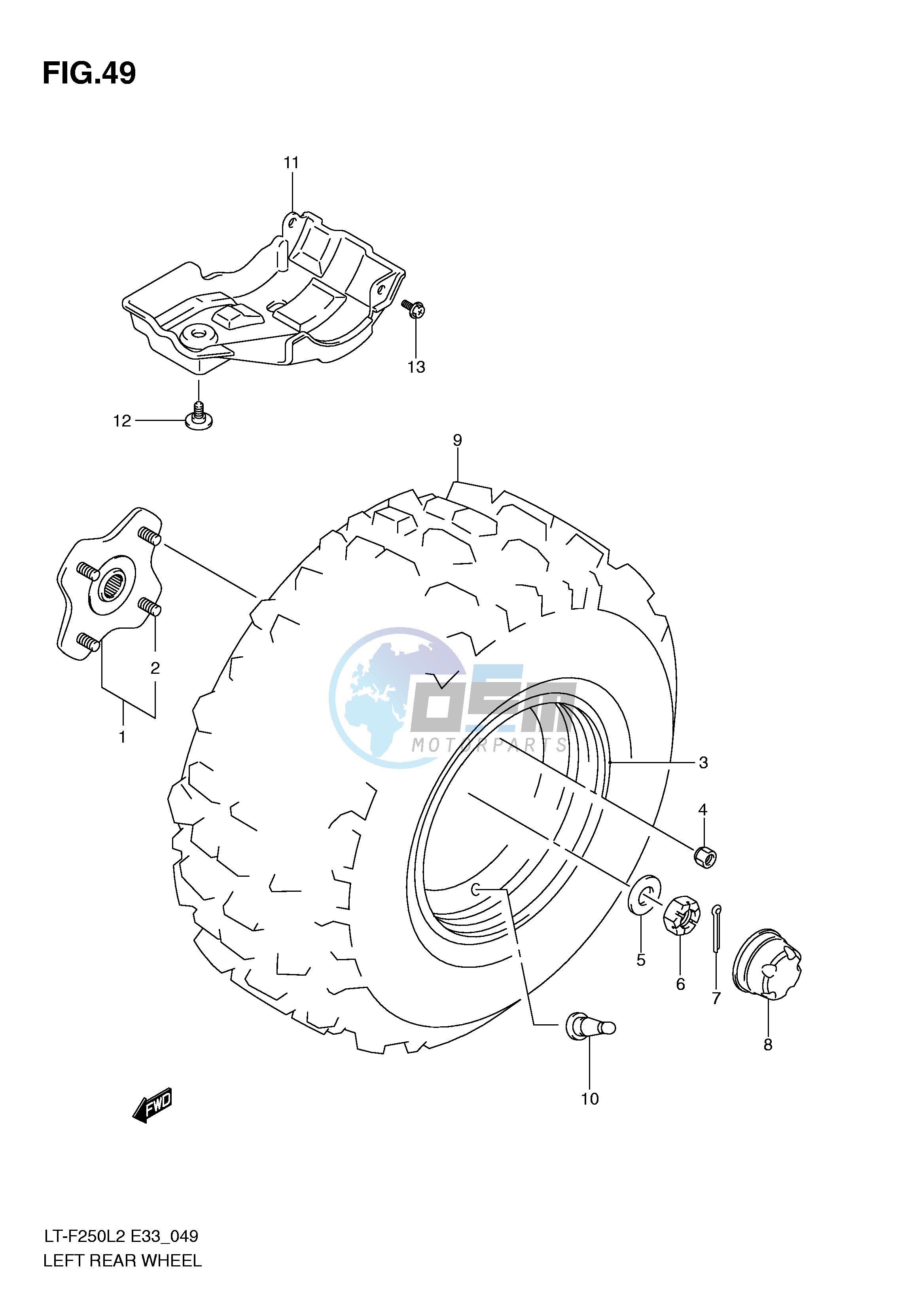 LEFT REAR WHEEL