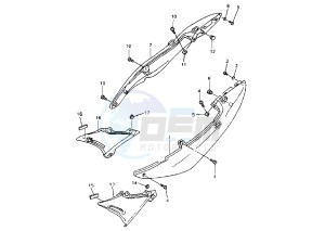 XJ S DIVERSION 600 drawing SIDE COVERS