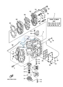 40XMHL drawing CYLINDER--CRANKCASE