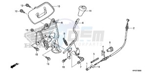 TRX420FED TRX420 Europe Direct - (ED) drawing SELECT LEVER