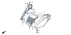 CN250 drawing FRONT UPPER COVER