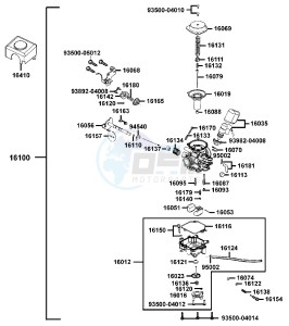 NEW DINK 50 Netherlands drawing Carburator