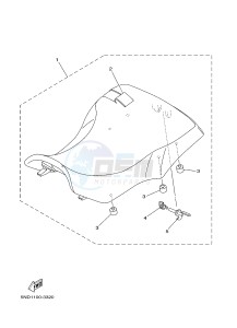 YFM450FWAD YFM450PF GRIZZLY 450 EPS (2LC8) drawing SEAT