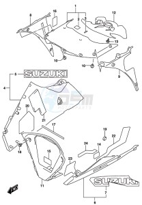 GSX-R1000 ARZ drawing UNDER COWLING (GSX-R1000RZL8 E21)