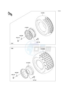 KSV 700 C [KFX700] (C6F) C6F drawing WHEELS_TIRES