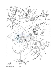 MT09 900 (1RCD 1RCE) drawing HEADLIGHT