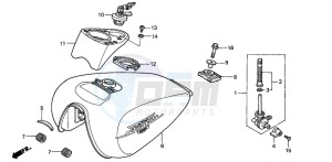 VT125C2 drawing FUEL TANK