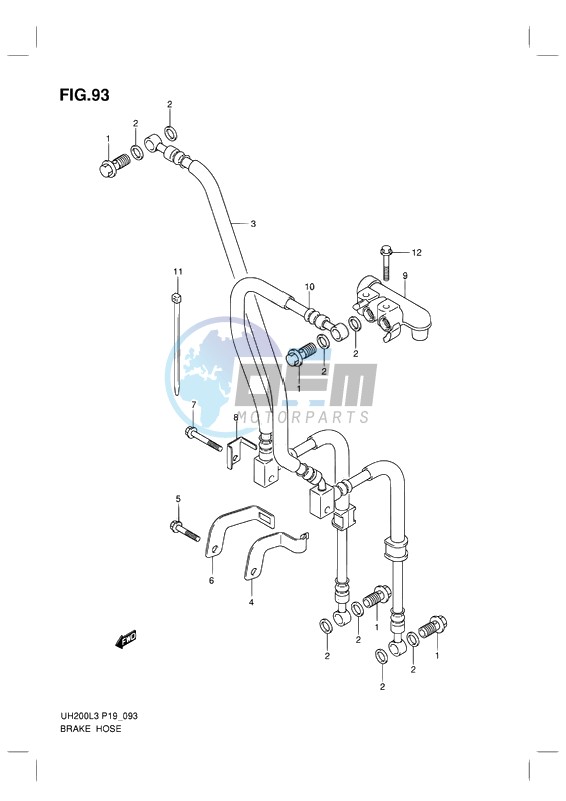 FRONT BRAKE HOSE