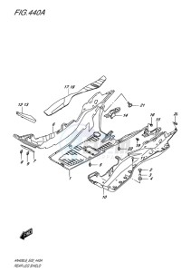 AN400 BURGMAN EU drawing REAR LEG SHIELD