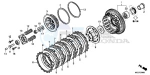 CB500XAF CB500X UK - (E) drawing CLUTCH