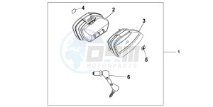 XL1000V drawing NARROW PANNIER SET