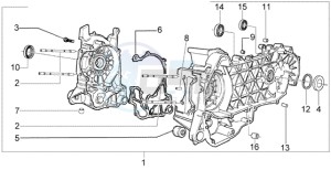 LX 150 USA drawing Crankcase