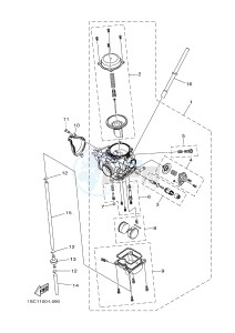 YFM300 RAPTOR 300 (1SC5) drawing CARBURETOR