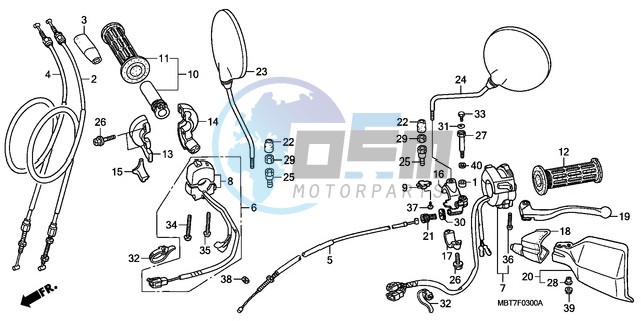 HANDLE LEVER/SWITCH/CABLE