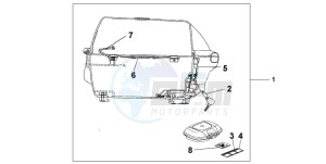 CB500 drawing TOP-BOX 45L