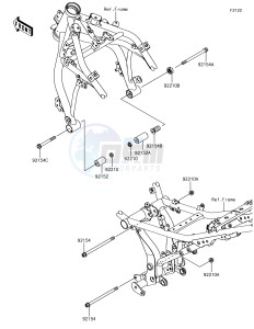 NINJA 650 EX650KJF XX (EU ME A(FRICA) drawing Engine Mount