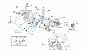 V 11 1100 Sport - Mandello Sport/Mandello drawing Headlight