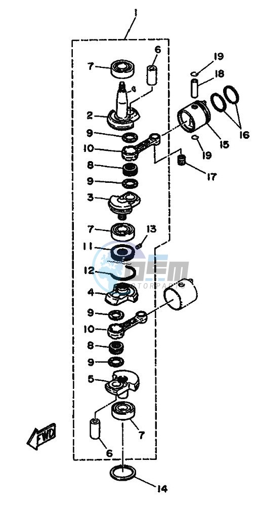 CRANKSHAFT--PISTON