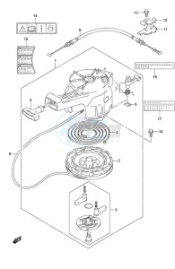 DF 4 drawing Recoil Starter