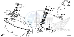 NSS125ADF Forza 125 - NSS125AD UK - (E) drawing FUEL TANK