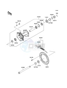 KLX250 KLX250SDF XX (EU ME A(FRICA) drawing Rear Hub