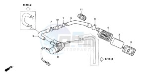 CB600F2 CB600S drawing SUB AIR CLEANER