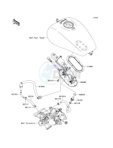 VN 1600 B [VULCAN 1600 MEAN STREAK] (B6F-B8FA) B8F drawing FUEL PUMP