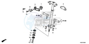 TRX250TEH Europe Direct - (ED) drawing STEERING SHAFT