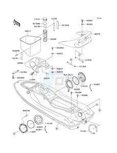 JT 750 C [750 STX] (C1) [750 STX] drawing HULL FITTINGS